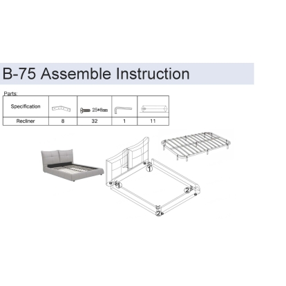 LA Furniture Patrick California King Modern White Leather Bed VGKKB-75X-BED-CK Contemporary Style by Vig Furnitrue Number 78205 Catch Home Goods