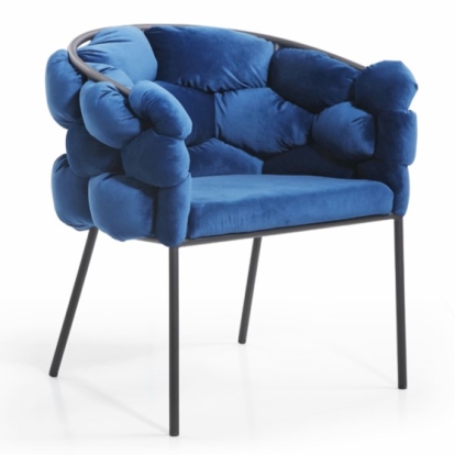 LA Furniture Debra Modern Blue Fabric Dining Chair VGVCB202-BLU Contemporary Style by Vig Furnitrue Number 73974 Catch Home Goods