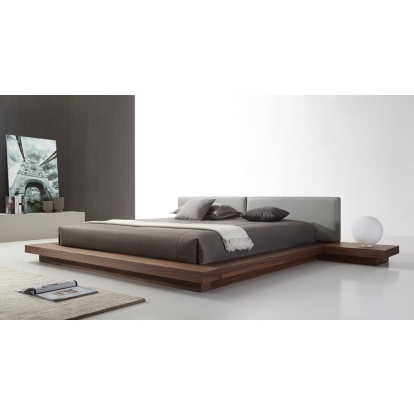 LA Furniture Eastern King Opal Modern Walnut & Grey Platform Bed VGVCBD855-WALGRY-EK Contemporary Style by Vig Furnitrue Number 73481A Catch Home Goods