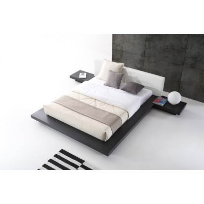 LA Furniture Eastern King Opal Modern Wenge & White Platform Bed VGVCBD855-WGEWHT-EK Contemporary Style by Vig Furnitrue Number 73483A Catch Home Goods