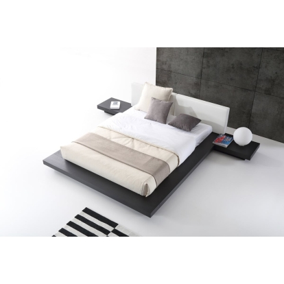 LA Furniture Eastern King Opal Modern Wenge & White Platform Bed VGVCBD855-WGEWHT-EK Contemporary Style by Vig Furnitrue Number 73483A Catch Home Goods