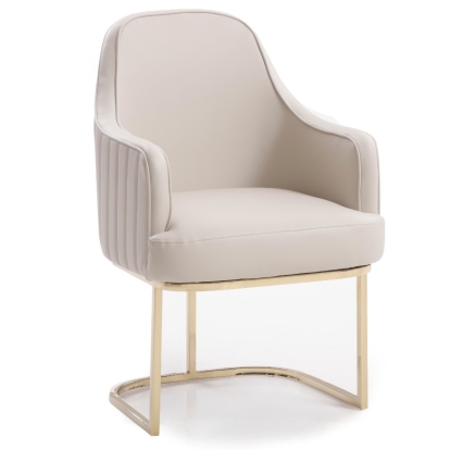 LA Furniture Tyler Modern Grey + Gold Dining Chair VGVCB8599-LTGRY Contemporary Style by Vig Furnitrue Number 74265 Catch Home Goods