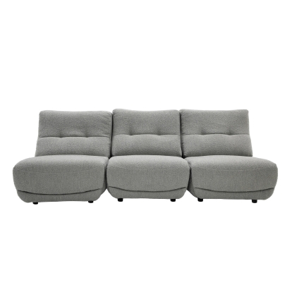 LA Furniture Basil Modern Grey Fabric Small Sofa With 3 Electric Recliners VGSX-BASIL-GRY-S-3PC-1 Contemporary Style by Vig Furnitrue Number 81779 Catch Home Goods