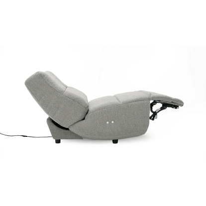 LA Furniture Basil Modern Grey Fabric Small Electric Recliner Chair VGSX-22056-RCLNR-SML-SLATE Contemporary Style by Vig Furnitrue Number 80859 Catch Home Goods