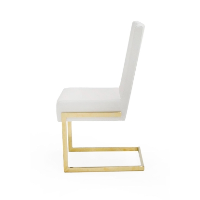 LA Furniture Batavia Modern White & Gold Dining Chair (Set of 2) VGEWF3131BM-WHT-DC Contemporary Style by Vig Furnitrue Number 79218Z Catch Home Goods