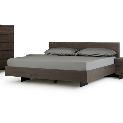 LA Furniture Selma Modern Dark Aged Oak Eastern King Bed VGEDSELMA-BED-EK Contemporary Style by Vig Furnitrue Number 72410 Catch Home Goods