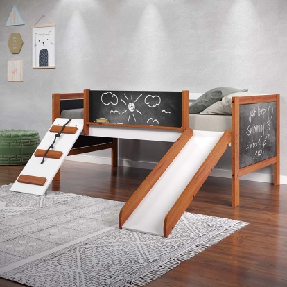 Acme Aurea Twin Loft Bed with Slide Model BD01409