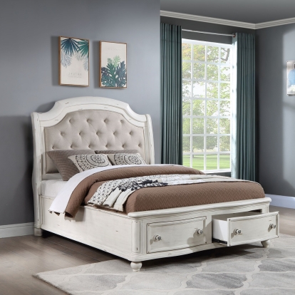 Acme Jaqueline Queen Bed with Storage Model BD01433Q