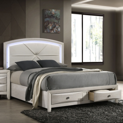 Acme Ramondi EK Bed with Storage & LED Model BD05281EK