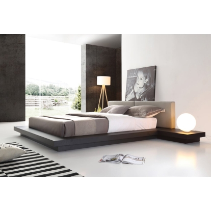 LA Furniture Eastern King Opal Modern Wenge & Grey Platform Bed VGVCBD855-WGEGRY-EK Contemporary Style by Vig Furnitrue Number 73479A Catch Home Goods