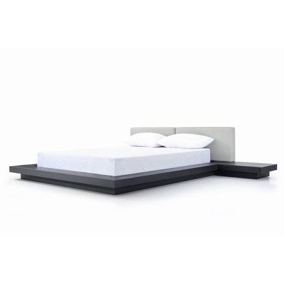 LA Furniture Opal Modern Wenge & Grey Platform Bed VGVCBD855-WGEGRY Contemporary Style by Vig Furnitrue Number 73478A|73479A Catch Home Goods