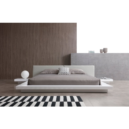 LA Furniture Queen Opal Modern White & Grey Platform Bed VGBD855-WHTGRY-Q Contemporary Style by Vig Furnitrue Number 74178A Catch Home Goods