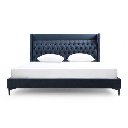 LA Furniture Wales Modern Blue Fabric Bed VGVCBD8910-BLU Contemporary Style by Vig Furnitrue Number 72927|72926 Catch Home Goods