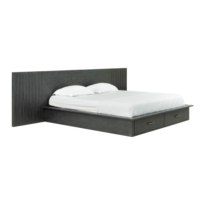 LA Furniture Manchester- Contemporary Platform Dark Grey Q Bed VGWD-HLF2-BED-Q Contemporary Style by Vig Furnitrue Number 79781 Catch Home Goods