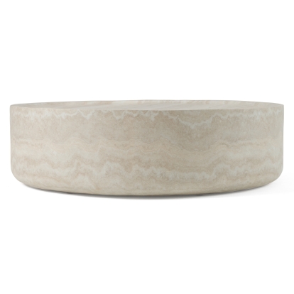 LA Furniture Benji Modern Faux Travertine Round Large Coffee Table VGIP-ST903 Contemporary Style by Vig Furnitrue Number 82634 Catch Home Goods