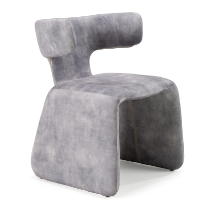 LA Furniture Bergman Modern Grey-Blue Velvet Dining Chair VGEU-MC-7513CH-GRY Contemporary Style by Vig Furnitrue Number 82763 Catch Home Goods