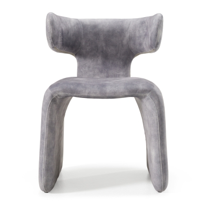 LA Furniture Bergman Modern Grey-Blue Velvet Dining Chair VGEU-MC-7513CH-GRY Contemporary Style by Vig Furnitrue Number 82763 Catch Home Goods
