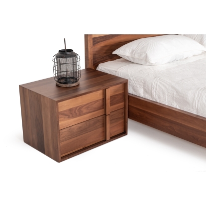 LA Furniture Eastern King Berlin Modern Walnut Bedroom Set VGMABR-92-SET-EK Contemporary Style by Vig Furnitrue Number 77856 Catch Home Goods