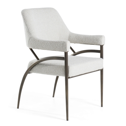 LA Furniture Betty Modern Off-White Fabric + Bronze Dining Chair VGGA-6264CH-1-OFF Contemporary Style by Vig Furnitrue Number 82747 Catch Home Goods