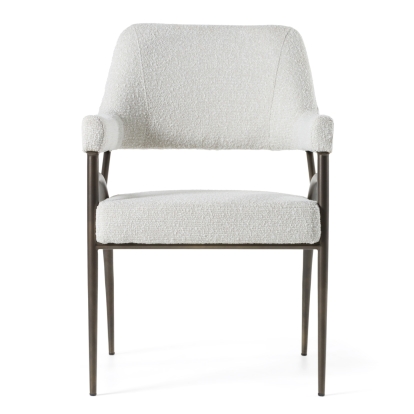 LA Furniture Betty Modern Off-White Fabric + Bronze Dining Chair VGGA-6264CH-1-OFF Contemporary Style by Vig Furnitrue Number 82747 Catch Home Goods