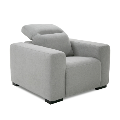 LA Furniture Bode Modern Grey Fabric Recliner Chair VGMB-R211-P1-CHR-M31 Contemporary Style by Vig Furnitrue Number 80438 Catch Home Goods