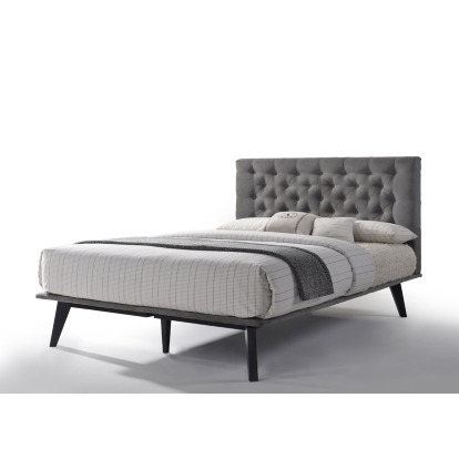 LA Furniture Eastern King Gibson Modern Grey Fabric Bed VGMABR-54-BED-EK Contemporary Style by Vig Furnitrue Number 74965 Catch Home Goods