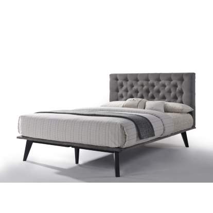 LA Furniture Eastern King Gibson Modern Grey Fabric Bed VGMABR-54-BED-EK Contemporary Style by Vig Furnitrue Number 74965 Catch Home Goods