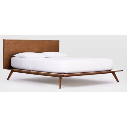 LA Furniture Eastern King Carmen Mid-Century Modern Walnut Bed VGMABR-79-BED-EK Contemporary Style by Vig Furnitrue Number 75426 Catch Home Goods