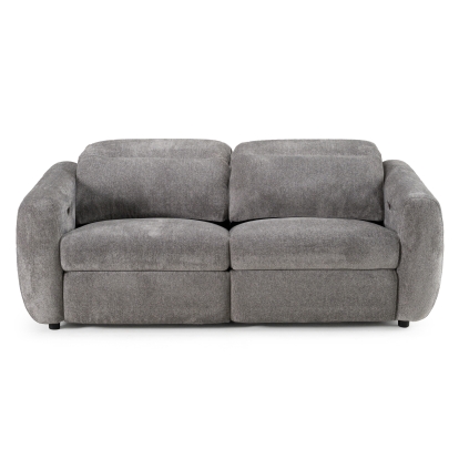 LA Furniture Brevig Modern Grey Fabric Sofa with 2 Recliners VGMB-MB-R291-P2-GRY Contemporary Style by Vig Furnitrue Number 83352 Catch Home Goods