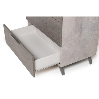 LA Furniture Bronx Italian Modern Faux Concrete & Grey Chest VGACBRONX-CHEST Contemporary Style by Vig Furnitrue Number 75456 Catch Home Goods