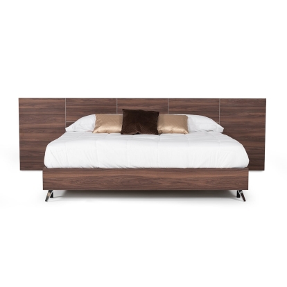 LA Furniture Eastern king Brooklyn Italian Modern Walnut Bed VGACBROOKLYN-BED-EK Contemporary Style by Vig Furnitrue Number 75998 Catch Home Goods