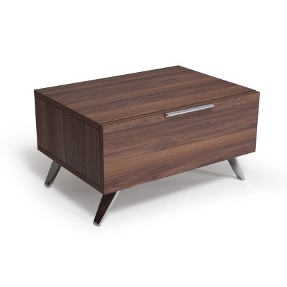 LA Furniture Brooklyn Italian Modern Walnut Nightstand VGACBROOKLYN-NS Contemporary Style by Vig Furnitrue Number 75999 Catch Home Goods