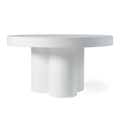 LA Furniture Bruni Modern White Concrete Coffee Table VGGR-623840-WHT Contemporary Style by Vig Furnitrue Number 81843 Catch Home Goods
