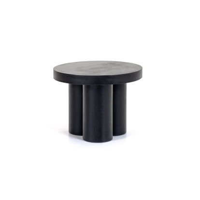 LA Furniture Bruni Modern Black Concrete End Table VGGR-623860-BLK Contemporary Style by Vig Furnitrue Number 81844 Catch Home Goods