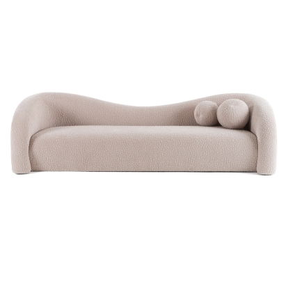 LA Furniture Calico Contemporary Beige Pebble Fabric 3-Seat Sofa VGOD-ZW-22019-3S-BGE Contemporary Style by Vig Furnitrue Number 81770|81770A Catch Home Goods