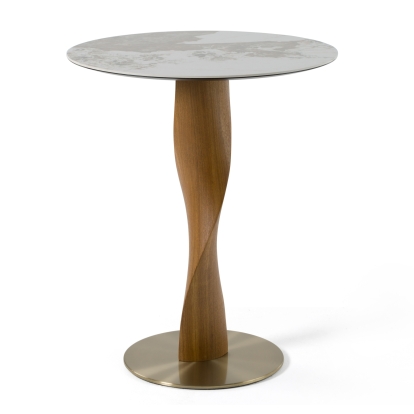 LA Furniture Calvary Mid-Century Modern Ceramic + Walnut Bar Table VGCS-BT-22100-WAL Contemporary Style by Vig Furnitrue Number 82758 Catch Home Goods