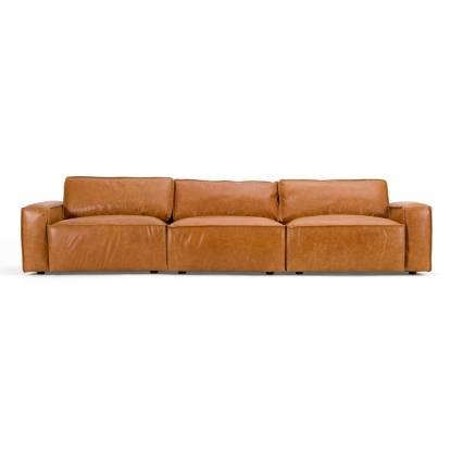 LA Furniture Cambria Modern Cognac Leather Sofa VGKK-KF.1123-SOFA-M2832 Contemporary Style by Vig Furnitrue Number 83184 Catch Home Goods