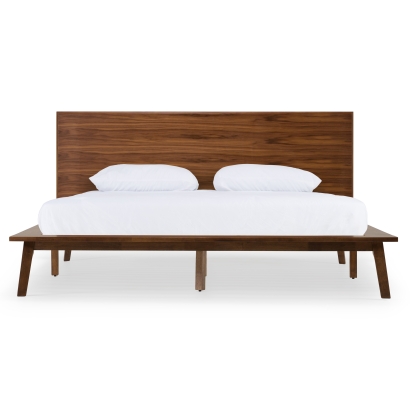 LA Furniture Carmen Mid-Century Modern Walnut Bed VGMABR-79-BED Contemporary Style by Vig Furnitrue Number 75425|75426 Catch Home Goods