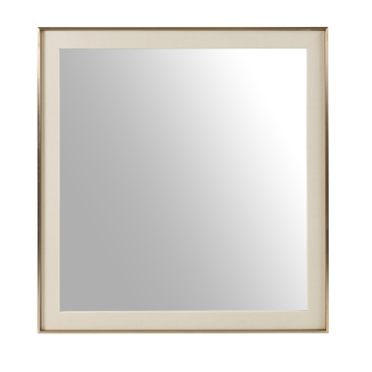 LA Furniture Cartier Modern Beige Shagreen & Brushed Brass Mirror VGVC-J-A002-MR Contemporary Style by Vig Furnitrue Number 80140 Catch Home Goods