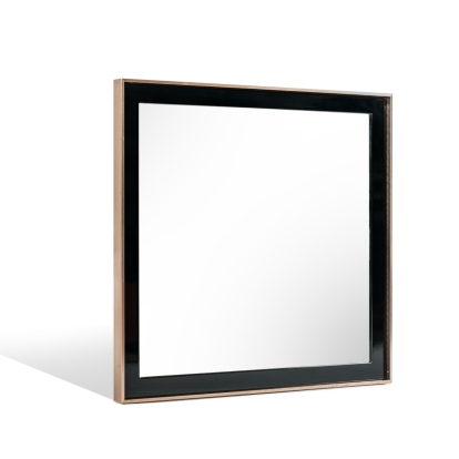 LA Furniture Cartier Modern Black & Rosegold Mirror VGVCJ-A002-M Contemporary Style by Vig Furnitrue Number 72156 Catch Home Goods