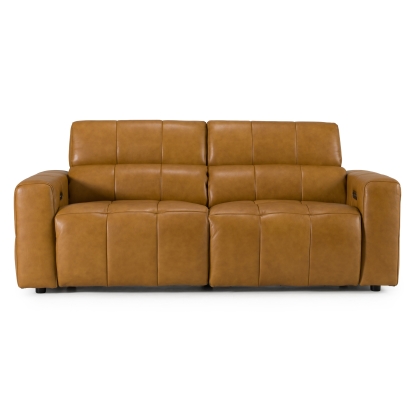 LA Furniture Chevak Modern Brown Leather Sofa with 2 Recliners VGMB-MB-R312-P2-BRN Contemporary Style by Vig Furnitrue Number 83353 Catch Home Goods