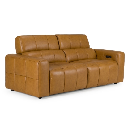 LA Furniture Chevak Modern Brown Leather Sofa with 2 Recliners VGMB-MB-R312-P2-BRN Contemporary Style by Vig Furnitrue Number 83353 Catch Home Goods