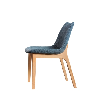 LA Furniture Chrissy Modern Blue Fabric Dining Chair (Set of 2) VGTSBLOOM-BLUE-DC Contemporary Style by Vig Furnitrue Number 77823Z Catch Home Goods