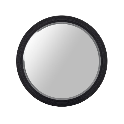 LA Furniture Cirque Modern Black Ash Round Mirror VGVC-J2368-M Contemporary Style by Vig Furnitrue Number 81574 Catch Home Goods