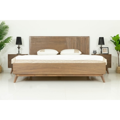 LA Furniture Claire Eastern King Contemporary Walnut Bed VGWDWIN-USQB-BED-EK Contemporary Style by Vig Furnitrue Number 78290 Catch Home Goods