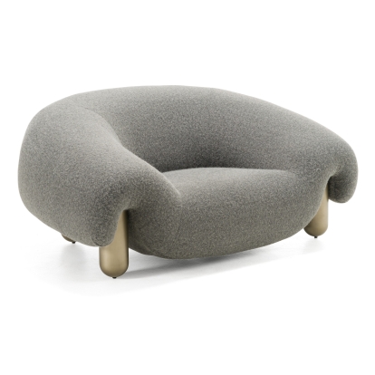 LA Furniture Clarity Contemporary Grey Fabric Accent Chair VGFA-SF2002 Contemporary Style by Vig Furnitrue Number 83081 Catch Home Goods