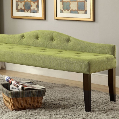 Furniture Of America Alipaz Contemporary Green Bench Model CM-BN6796GR-L