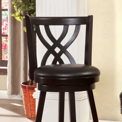 Furniture Of America Wendel Transitional Espresso Bar Stool Model CM-BR6242