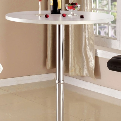 Furniture Of America Nessa Contemporary White Bar Table Model CM-BT6150WH