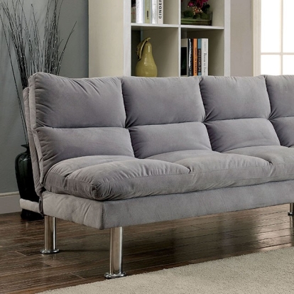 Furniture Of America Saratoga Contemporary Gray Futon Sofa Model CM2902GY